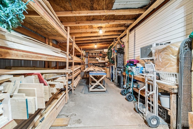 view of storage room