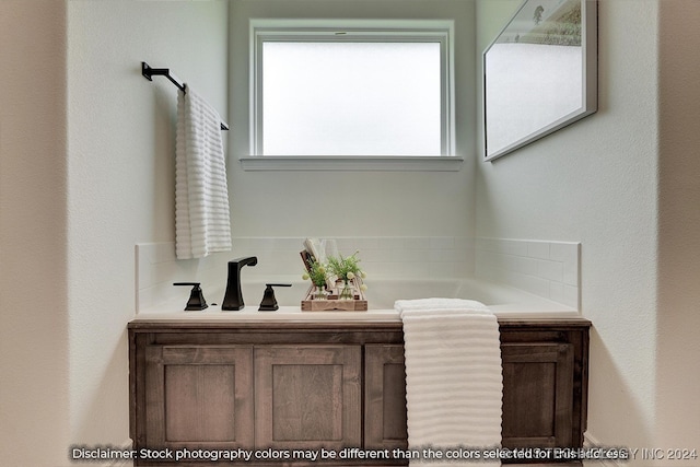 bathroom featuring a bath