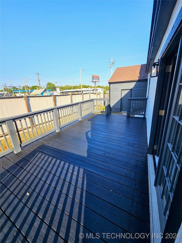 view of deck