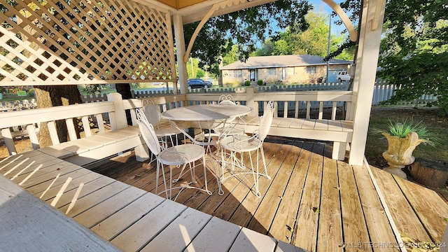 view of deck