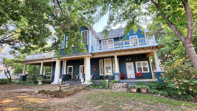 view of front of house with covered porch