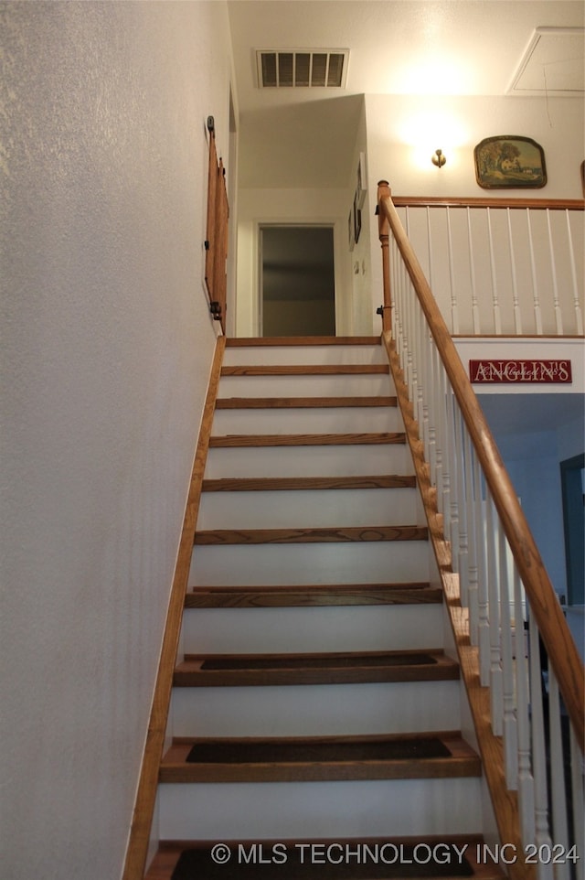 view of stairs