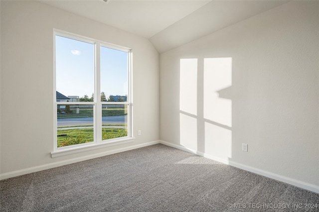 unfurnished room with plenty of natural light and carpet