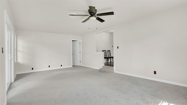 711 NW Elizabeth St, Ardmore, OK 73401 - carpeted spare room featuring ceiling fan