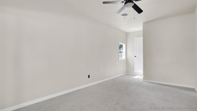 711 NW Elizabeth St, Ardmore, OK 73401 - carpeted empty room with ceiling fan