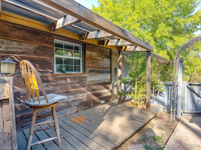 view of deck