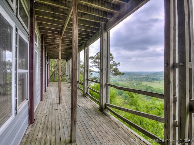 view of wooden terrace