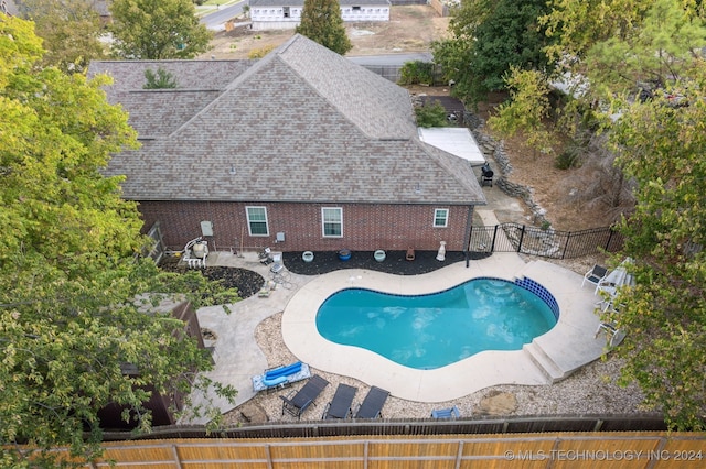 view of pool with a patio