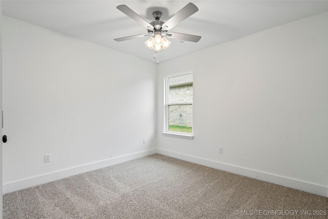 10812 S 274th Ave E, Coweta, OK 74014 - carpeted empty room with baseboards and a ceiling fan