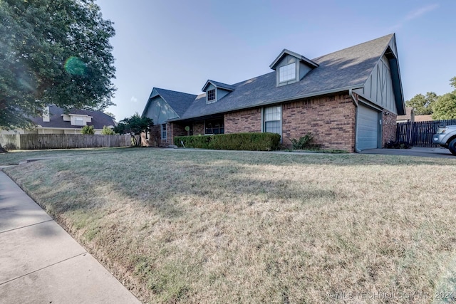 exterior space with a lawn