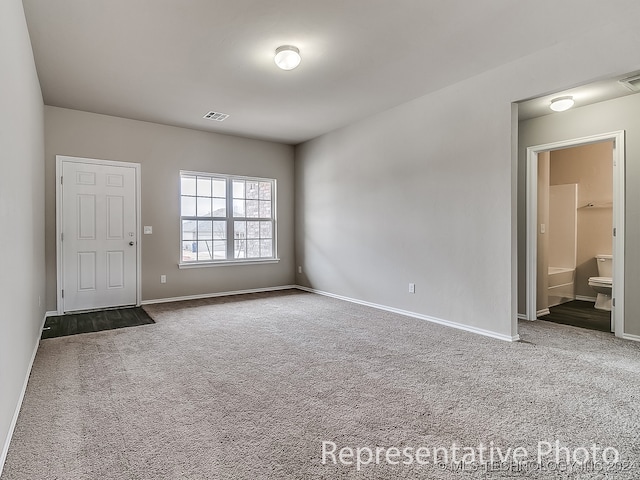 view of carpeted empty room