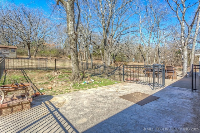 view of patio / terrace with fence