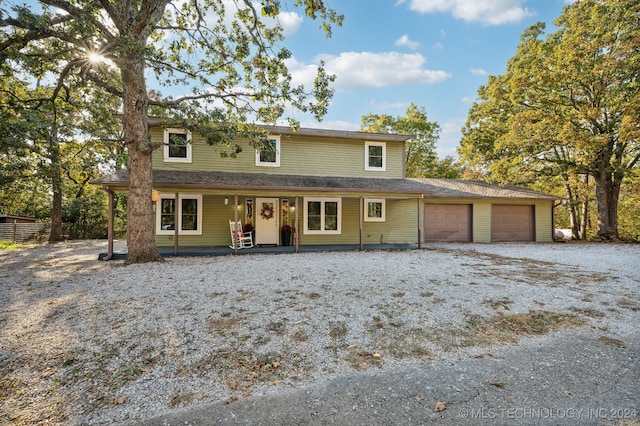 front of property with a porch