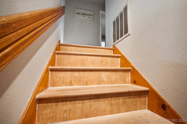 view of stairs