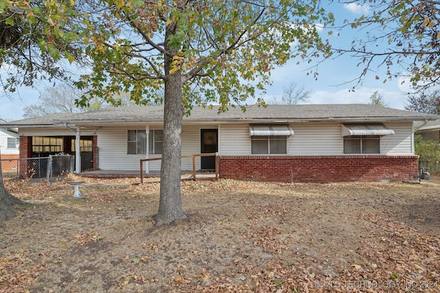 view of back of property