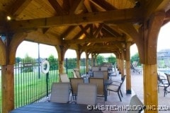 view of patio with a gazebo