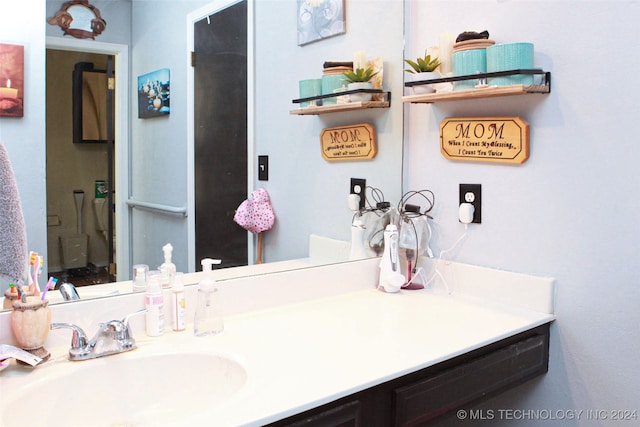 bathroom with vanity