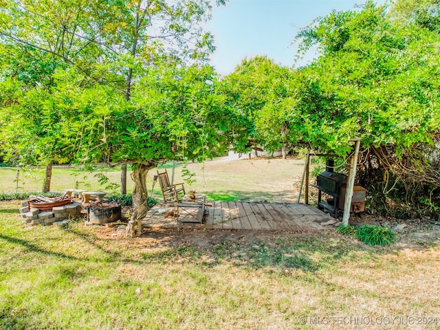 view of yard featuring a patio area