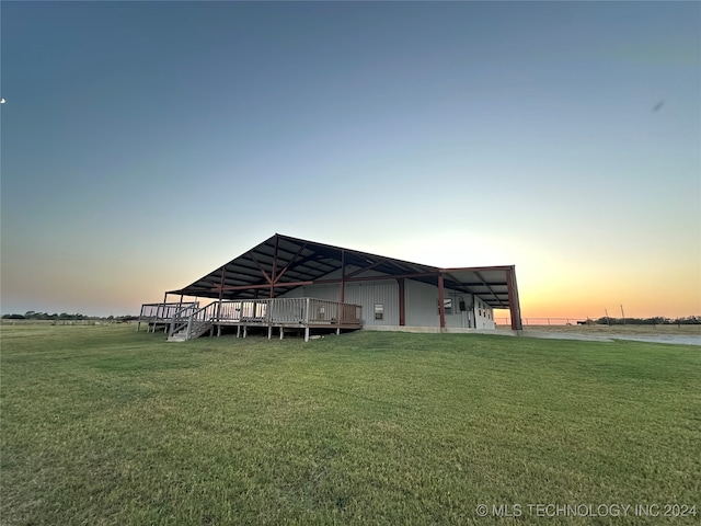 exterior space featuring a water view