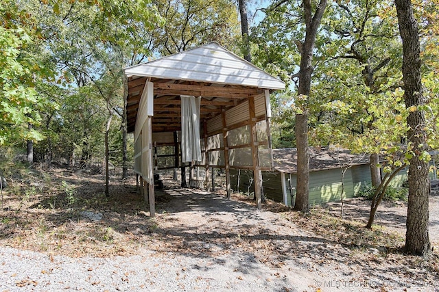 view of outdoor structure