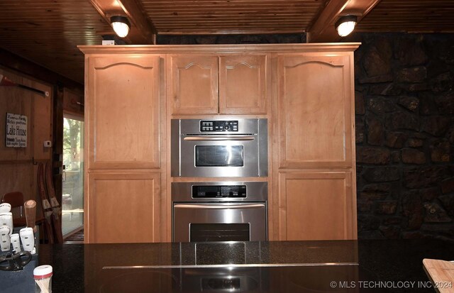 kitchen featuring wood ceiling