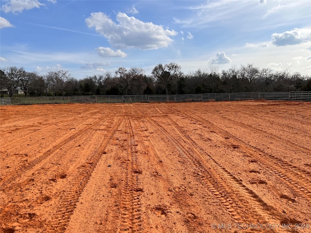 view of yard featuring a rural view