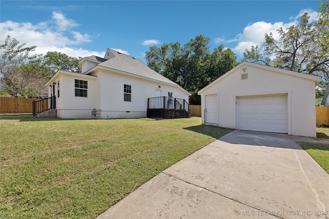 view of property exterior featuring a yard