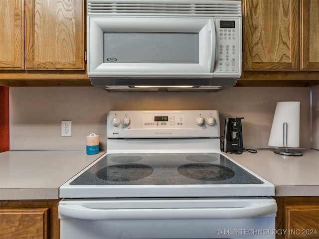 kitchen with white appliances