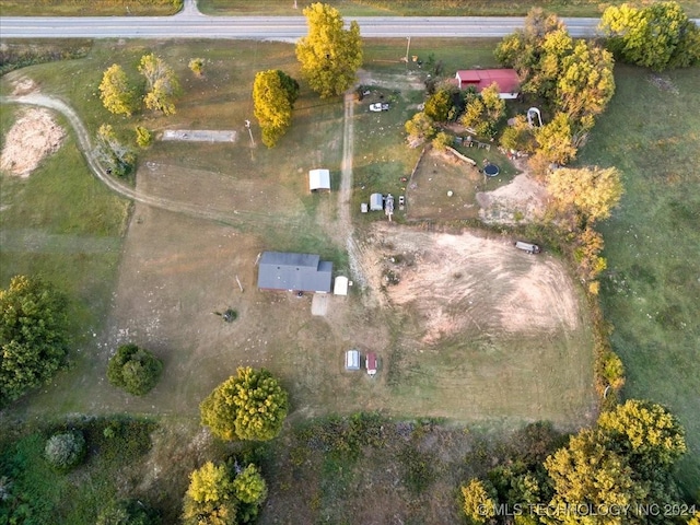 711 E Iowa, Whitefield, OK 74472 - aerial overview of property's location featuring rural landscape