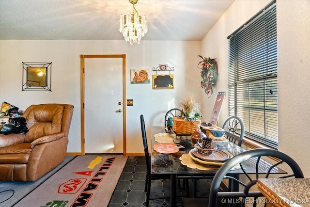 711 E Iowa, Whitefield, OK 74472 - dining room with an inviting chandelier