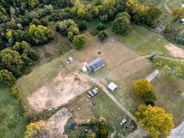 711 E Iowa, Whitefield, OK 74472 - aerial view with a rural view