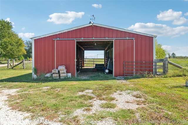 view of outdoor structure