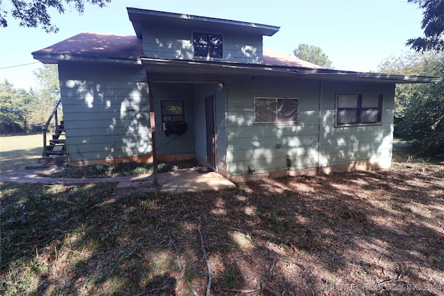 view of rear view of property