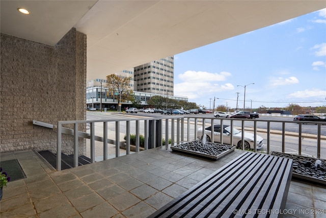 view of balcony