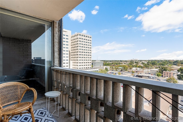 view of balcony