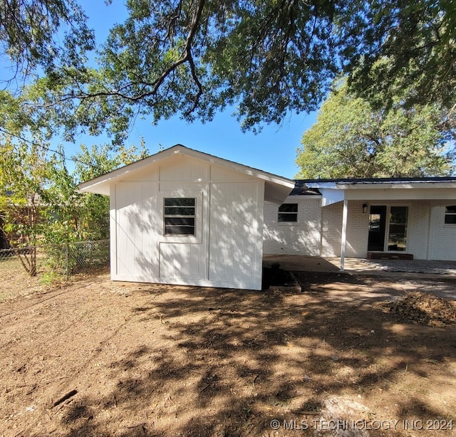 view of rear view of property