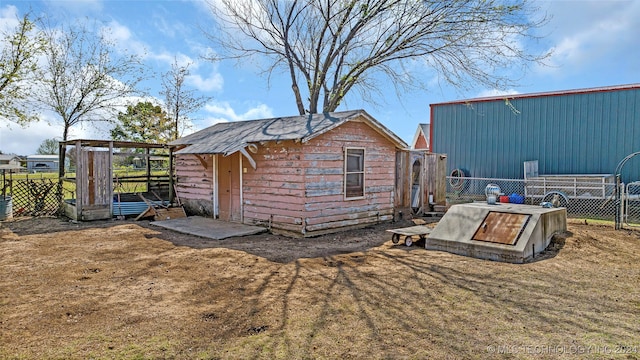 exterior space with a yard