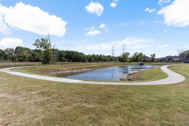 view of community featuring a lawn