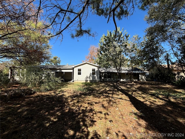 view of rear view of property