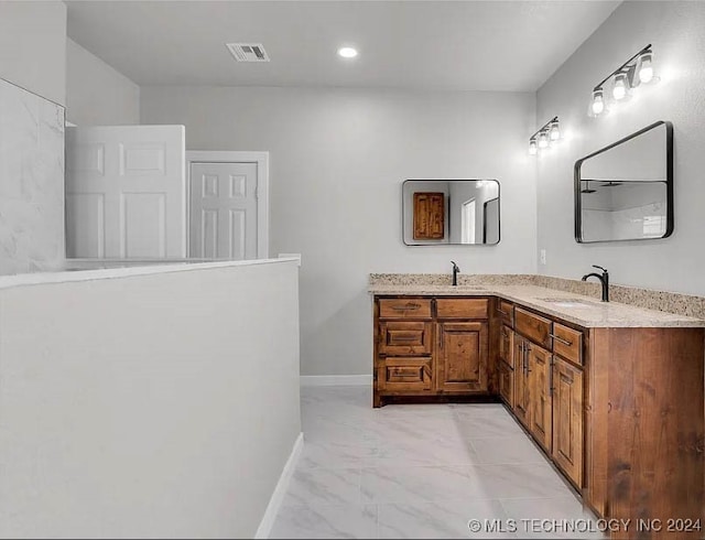 bathroom with vanity