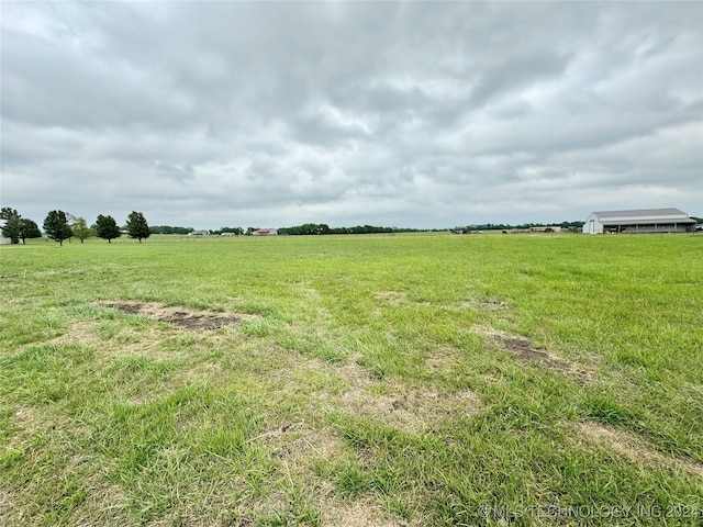 view of landscape featuring a rural view