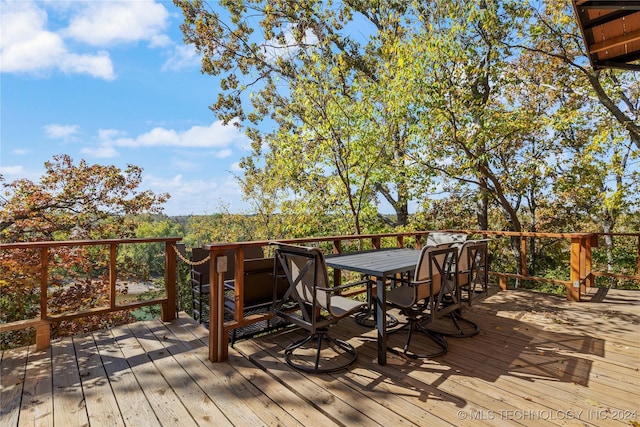 view of wooden terrace