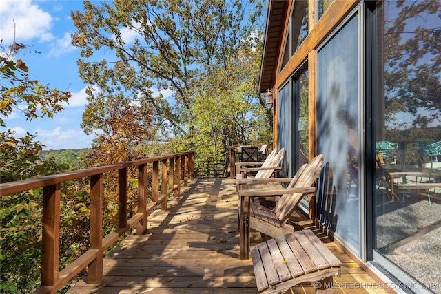 view of wooden terrace