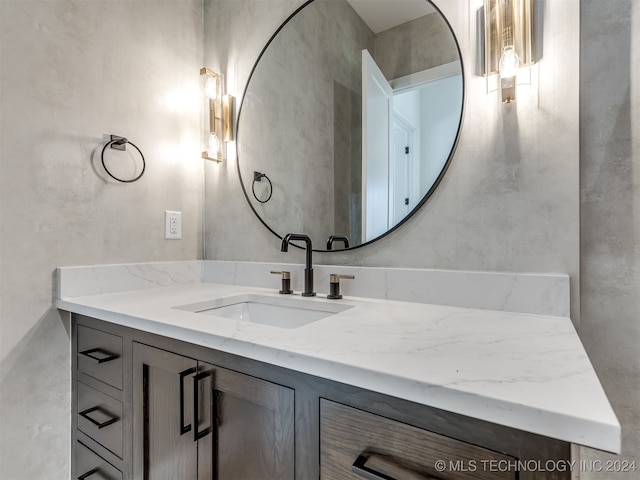 bathroom featuring vanity