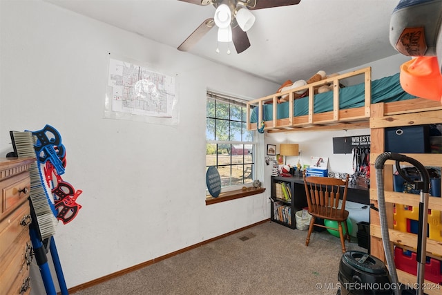 bedroom featuring carpet floors