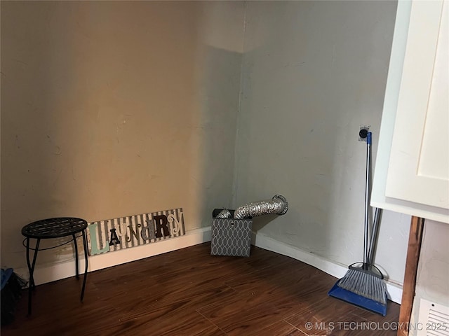 interior space featuring dark hardwood / wood-style floors