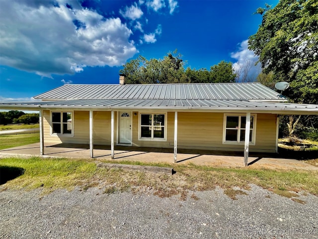 view of back of property