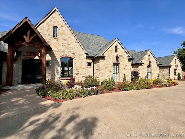 view of french country home