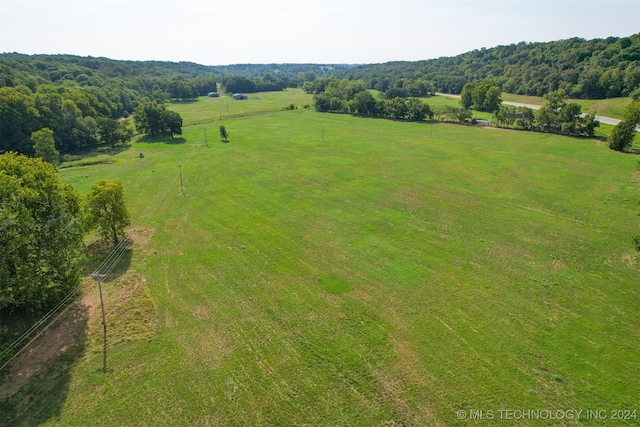 drone / aerial view featuring a rural view