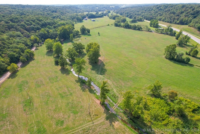 drone / aerial view featuring a rural view